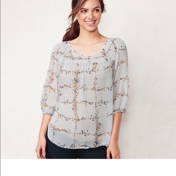 lauren conrad peasant top